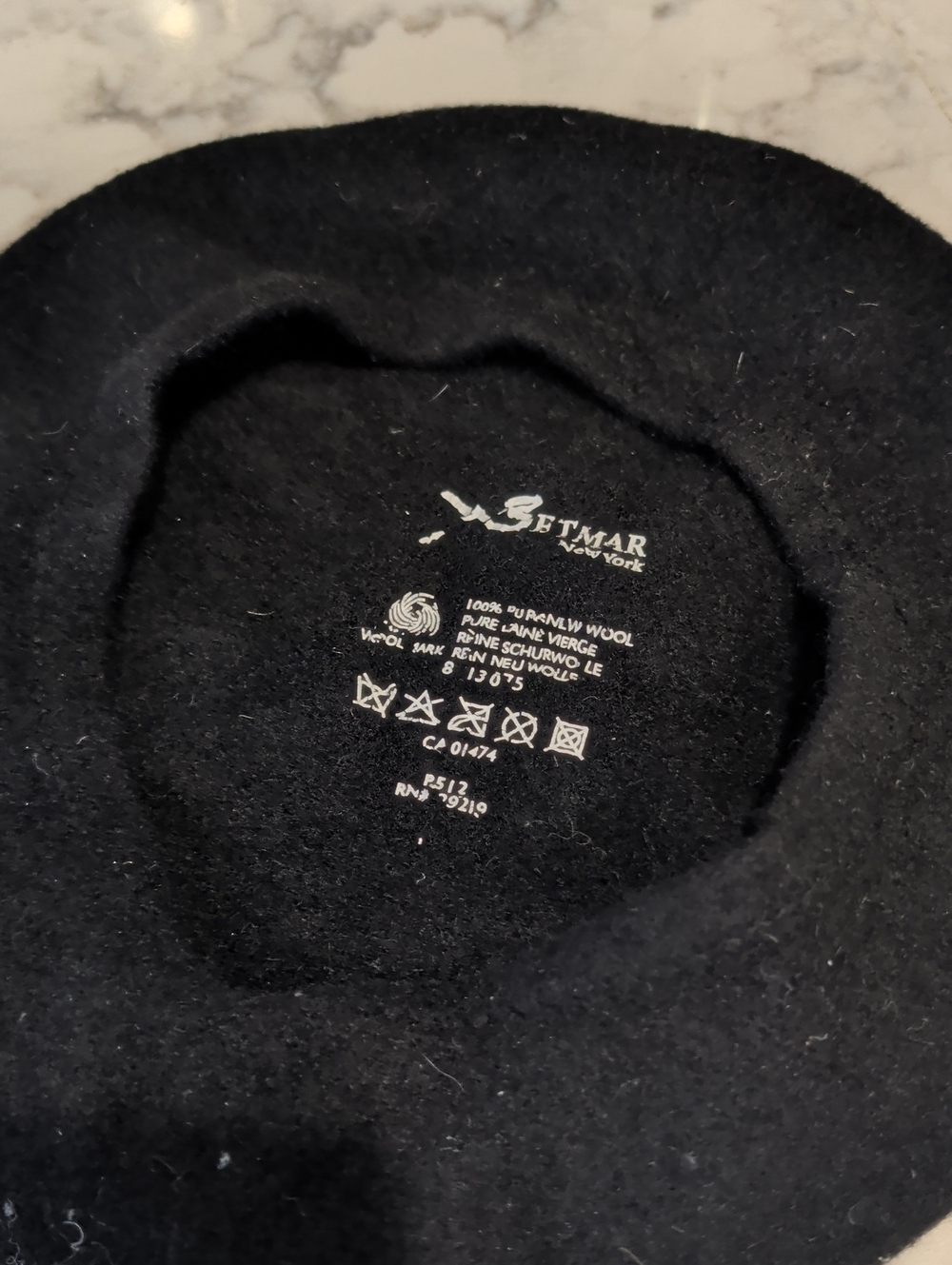 Black Wool Beret Hat - Classic Style
